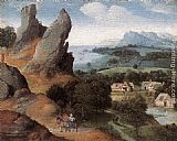 Landscape with the Flight into Egypt by Joachim Patenier